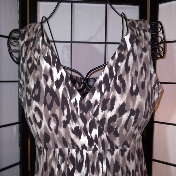 2A. Ann Taylor [Est. 1954] Leopard Print Dress - Picture 6 of 14